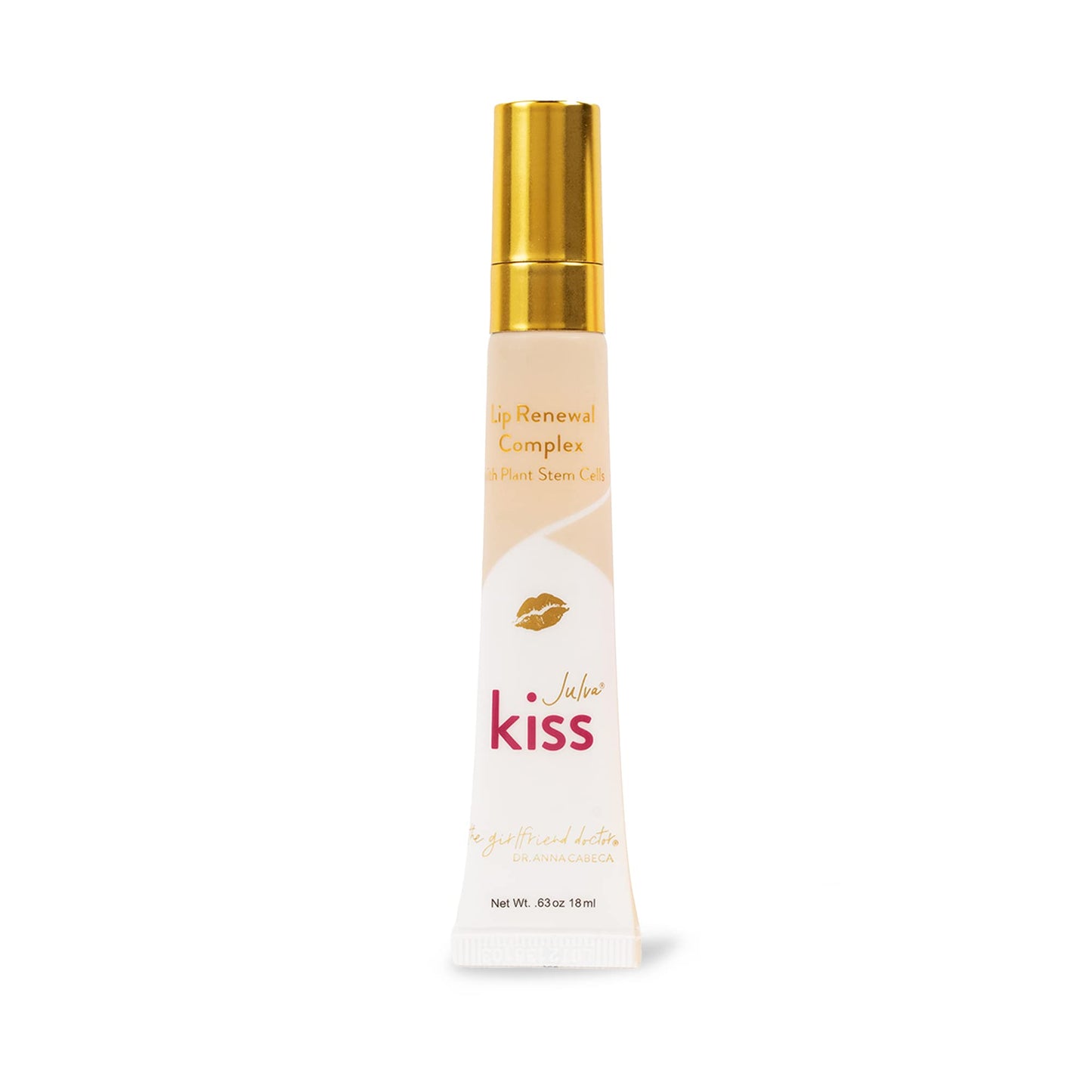 Julva Kiss Lip Renewal Complex by Dr. Anna Cabeca - Botanical Lip Hydrator for Smoothness, Comfort & Daily Confidence - 0.3 oz