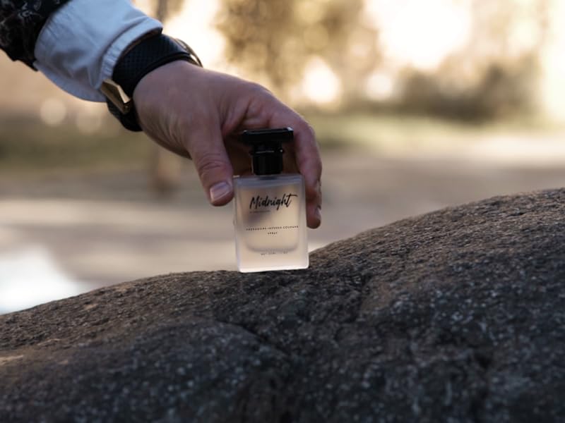 RawChemistry Midnight Pheromone Infused Cologne for Men - Men's Cologne Spray Infused with Pheromones - Midnight Fragrance for Men - Mens Perfume