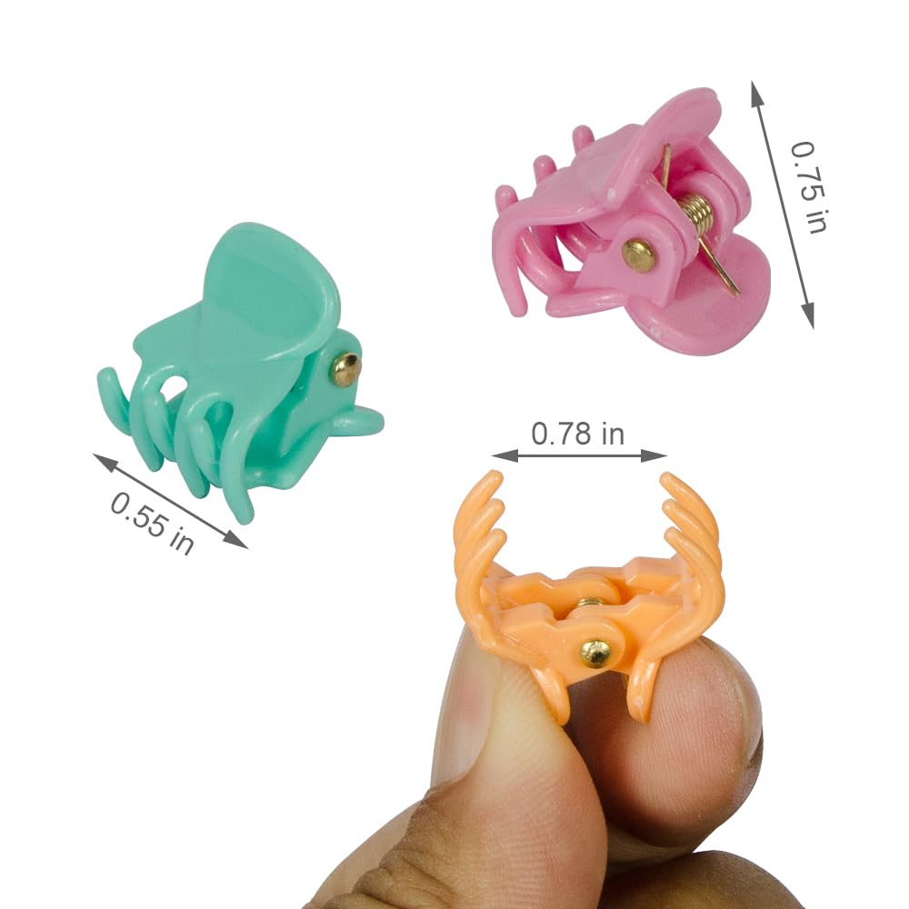 50 PCS Mini Hair Claw Clips? Bangs Strong Grip Multifunction Clamp Clips. (Macaron) Beauty and Personal Care Yongdeli