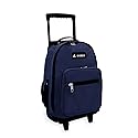 Everest Wheeled Backpack - Standard, Navy, One Size