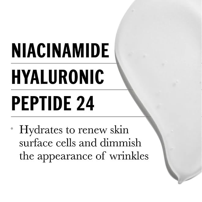 Olay Ultimate Niacinamide + Vitamin E + Peptide 24 Hydrating Serum, Fragrance Free, 1.3 Fl Oz (Pack of 2)