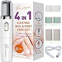 Own Harmony Electric Nail Buffer and Shine Kit for Natural Nails: Manicure Pedicure Tools with Callus Remover Foot Care, Best Electronic Mani Pedi