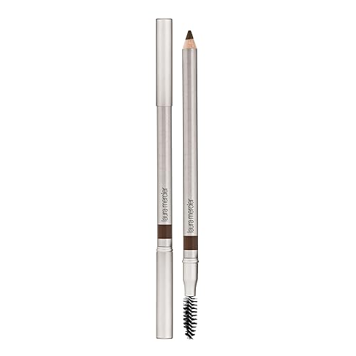 Laura Mercier Eye Brow Pencil, Fine Tip, Fills, Defines and Shapes for Perfectly Natural-Looking Eyebrows, Creamy Texture, Soft Brunette