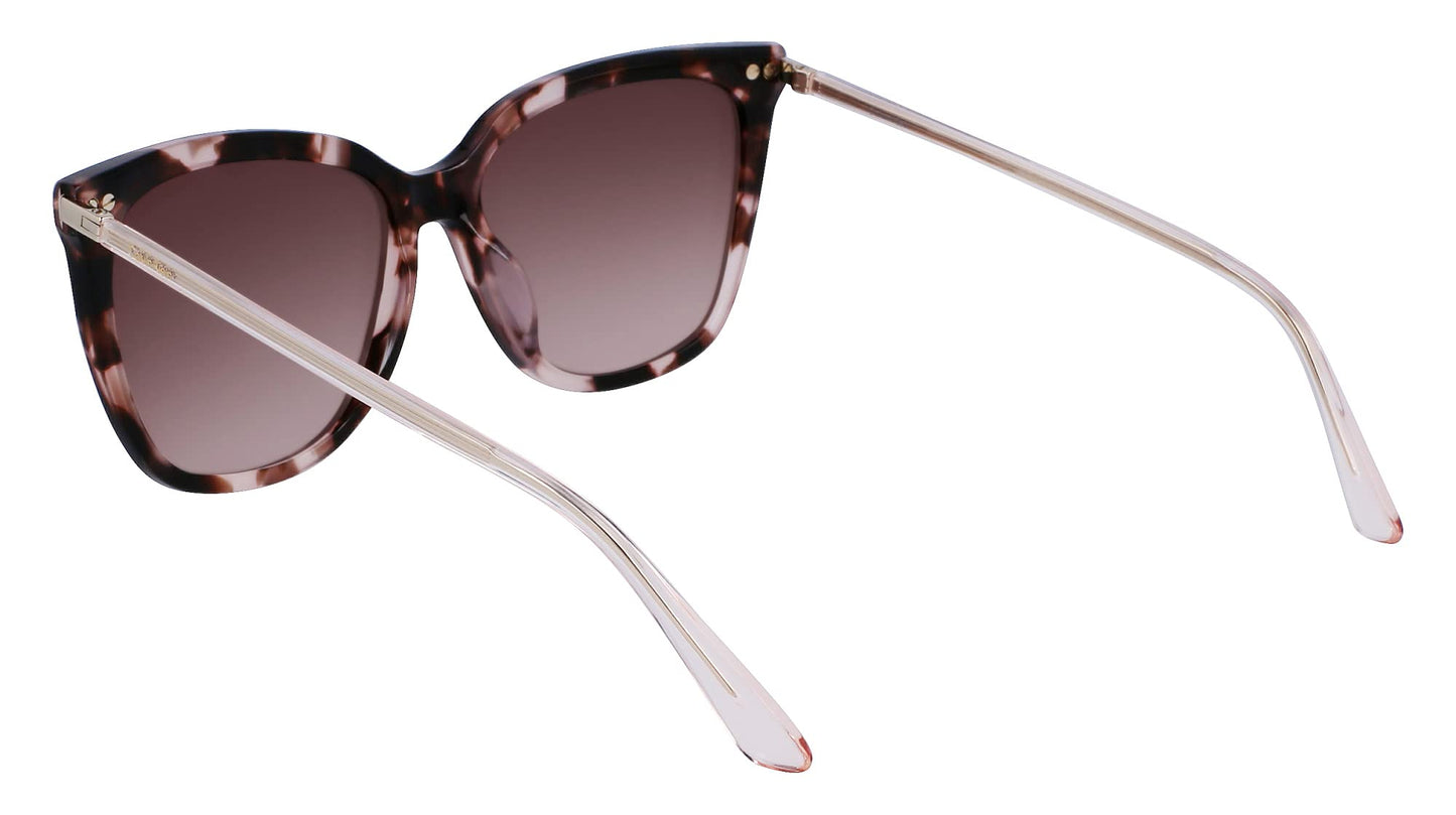 Calvin Klein Women's Sunglasses CK22532S - Rose Tortoise with Burgundy Grad Lens
