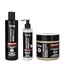 Tahe Gold Protein For Dry Hair Small Kit - Shampoo 300ml, Mask 400ml, Styling Cream 200ml - Nourishing & Softness