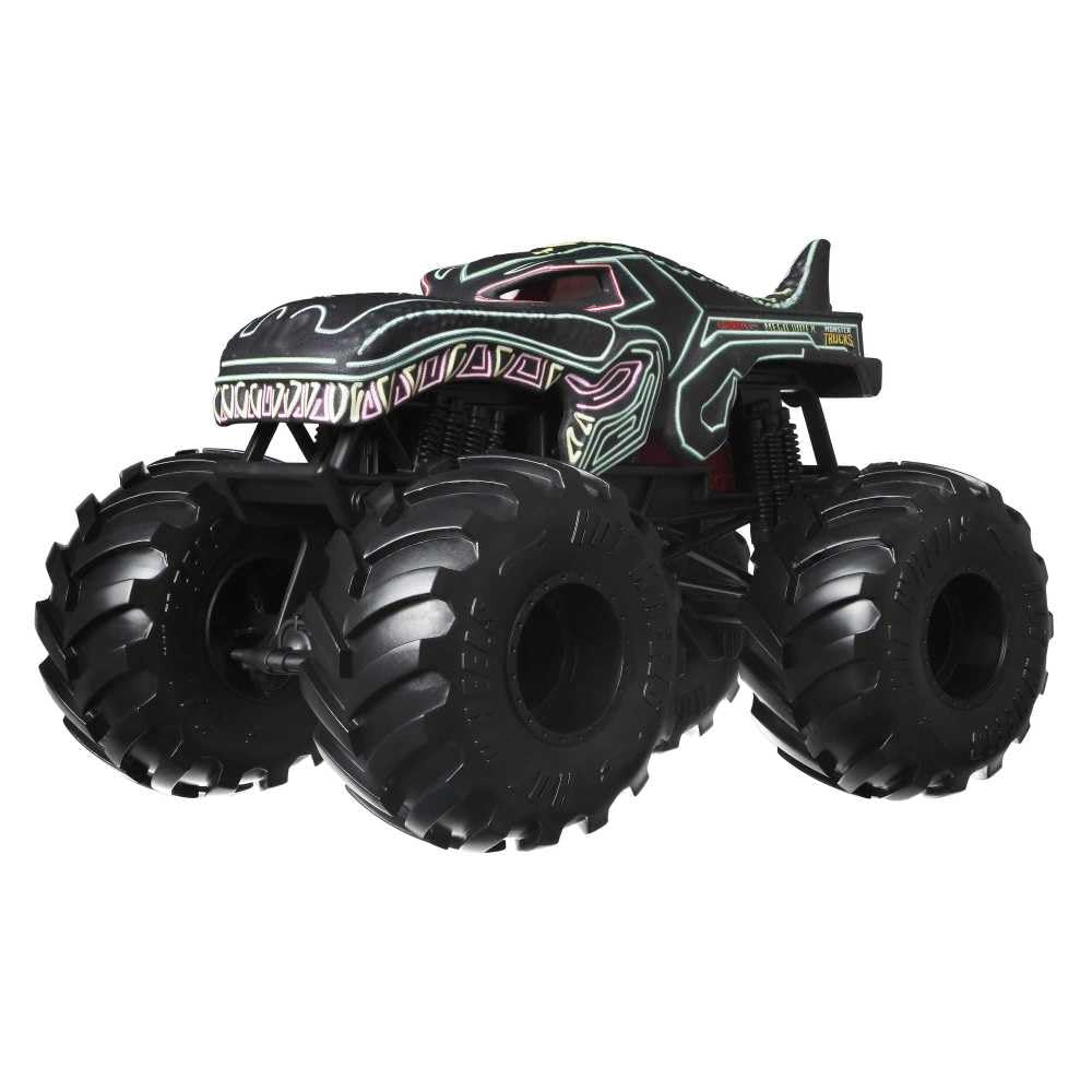 Hot Wheels Monster Trucks Oversized 1:24 Scale Diecast Neon Mega Wrex