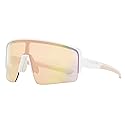 Easton Women's Semi-Rimless Shield Sunglasses, White, 135 mm