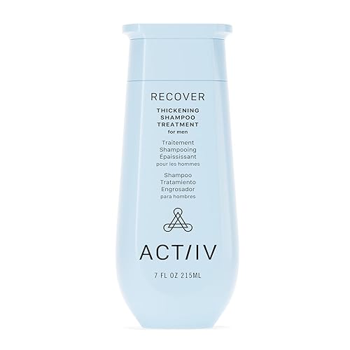 ACTIIV Recover Thickening Shampoo Treatment For Men | Supports the Appearance of Fuller, Healthier-Looking Hair, Supports Scalp Health, Plant-Based