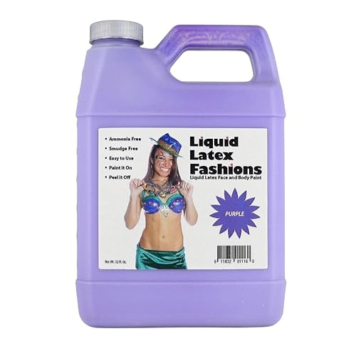 Purple 32 Oz - for Adults and Kids, Zombie Skin Makeup Paint, Ideal for Schools, Parties, Theater, Cosplays, Carnivals, Grimace, Thanos, Bonnie Purple