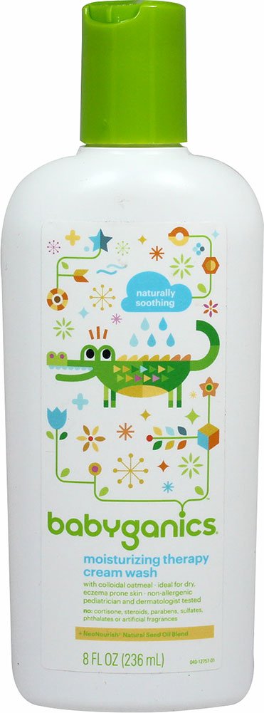 Babyganics Bye Bye Dry Moisturizing Therapy Cream Wash Colloidal Oatmeal - 8 fl oz Beauty & Personal Care BabyGanics