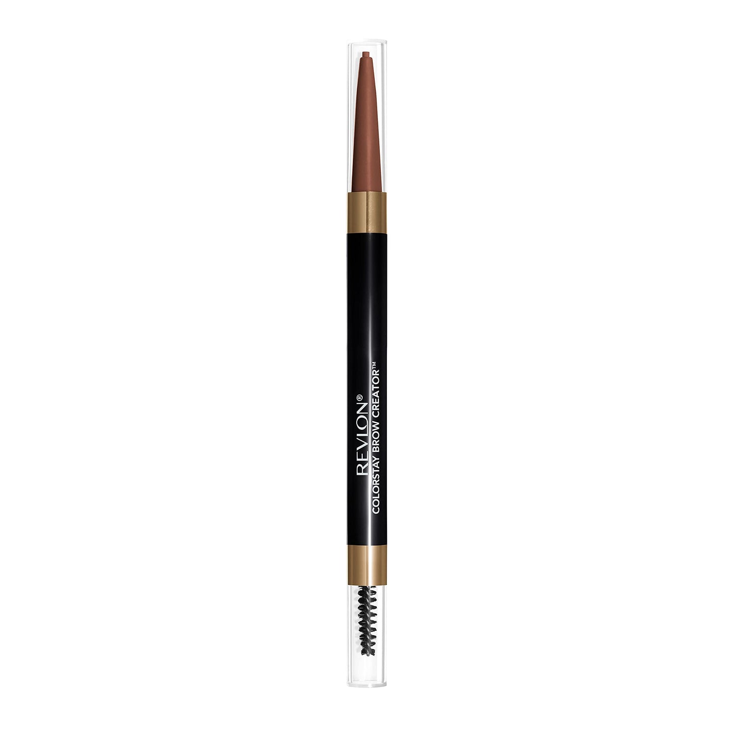 Revlon ColorStay Brow Creator, 2-in-1 Precise Eyebrow Pencil & Powder with Spoolie Brush, Waterproof & Long Lasting, 620 Auburn, 0.003 oz