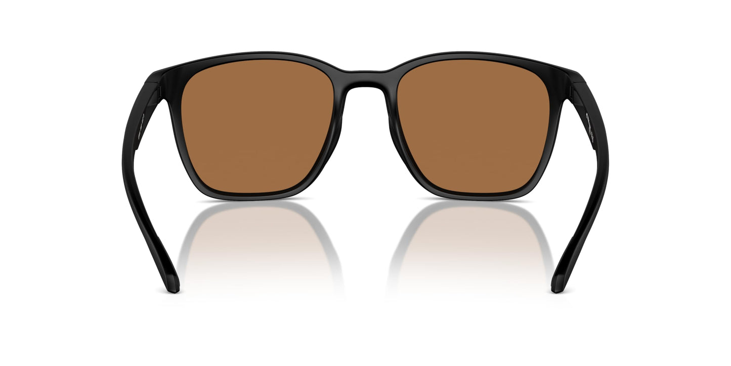 Native Unisex Sunglasses Matte Black Frame, Brown Polarized Lenses, 54MM