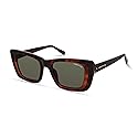 Kenneth Cole New York Women's KC5152N Square Sunglasses, Dark Havana/Green, 51/19/140
