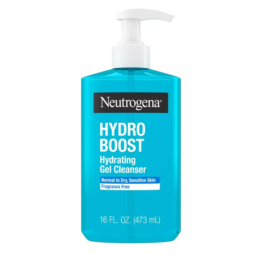 Neutrogena Hydro Boost Hydrating Facial Cleanser and Makeup Remover with with Hyaluronic Acid - Fragrance Free - 16 fl oz White