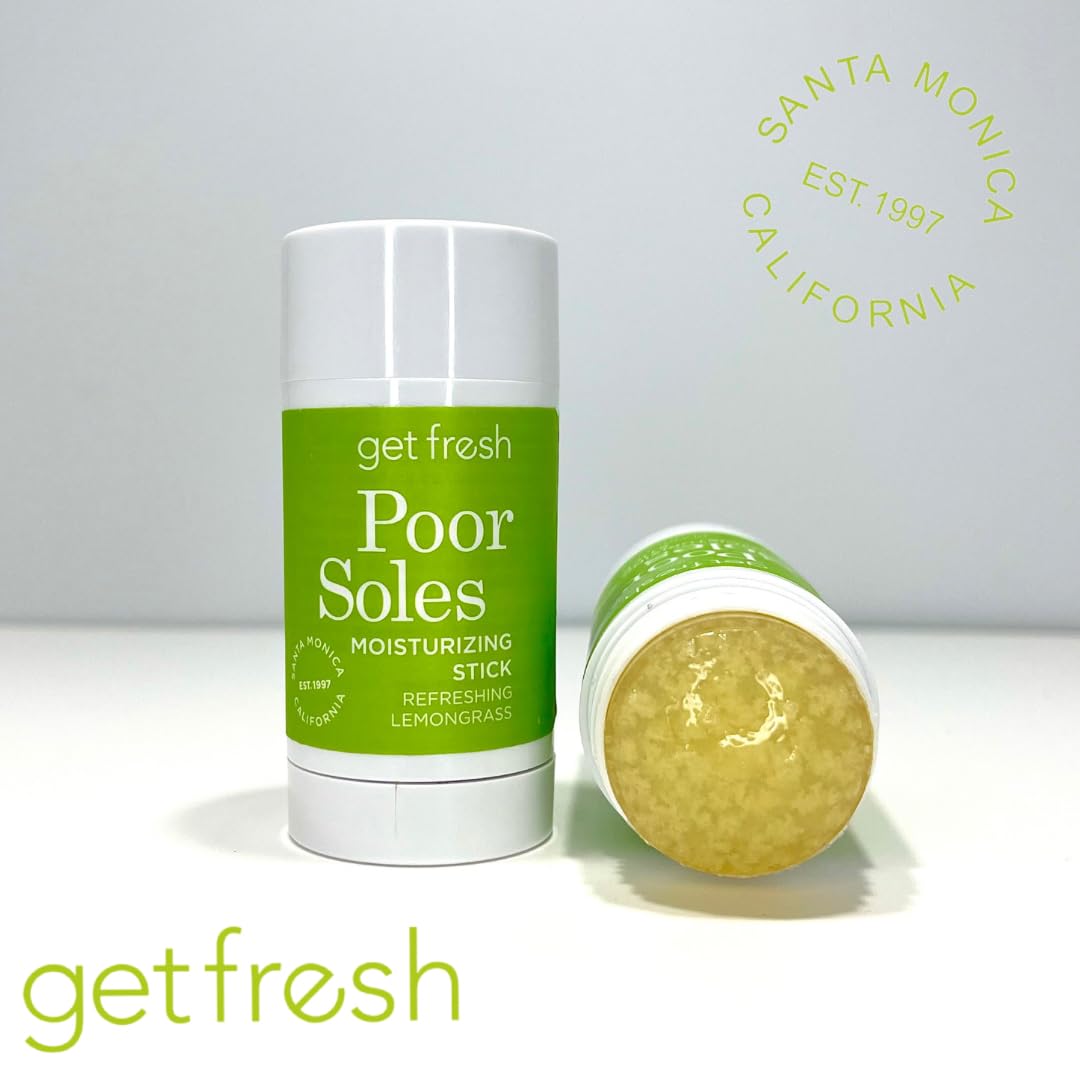 Get Fresh Poor Soles - Deeply Moisturizing Stick for Feet, Knees, and Elbows to Heal and Soften Dry Skin, with Shea Butter, Avocado Oil,