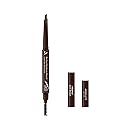 Absolute New York Perfect Eyebrow Pencil Dual-Ended To Shape, Fill, and Define Eyebrows (MEBP03 Dark Brown Hard)