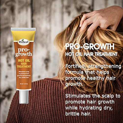 Difeel Hot Oil Pro-Growth Hair Treatment 1.5 oz. (Pack of 2)