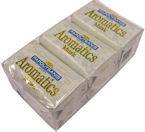 Papoutsanis Aromatics Greek Soap Musk 6 PACK of 4 Oz Bars