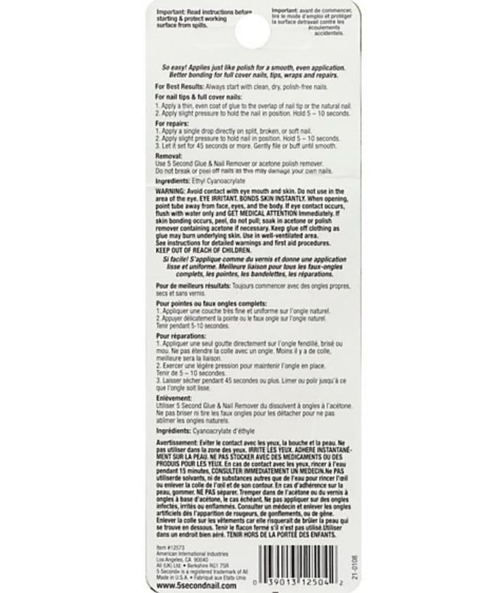 Ibd-5 Second Brush-On Nail Glue (12 Pieces)