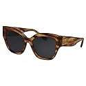 Tory Burch Sunglasses TY 7184 U 192887 Honey Wood With Olive Piping