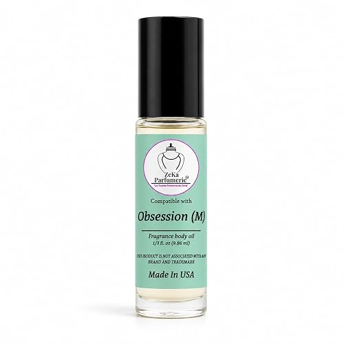 ZEKA PARFUMERIE Ombre Nomade Perfume Oil | Long-Lasting Unisex Fragrance Body Oil | Alcohol-Free Roll-On | 1/3 Fl Oz (9.86 mL) Made in USA