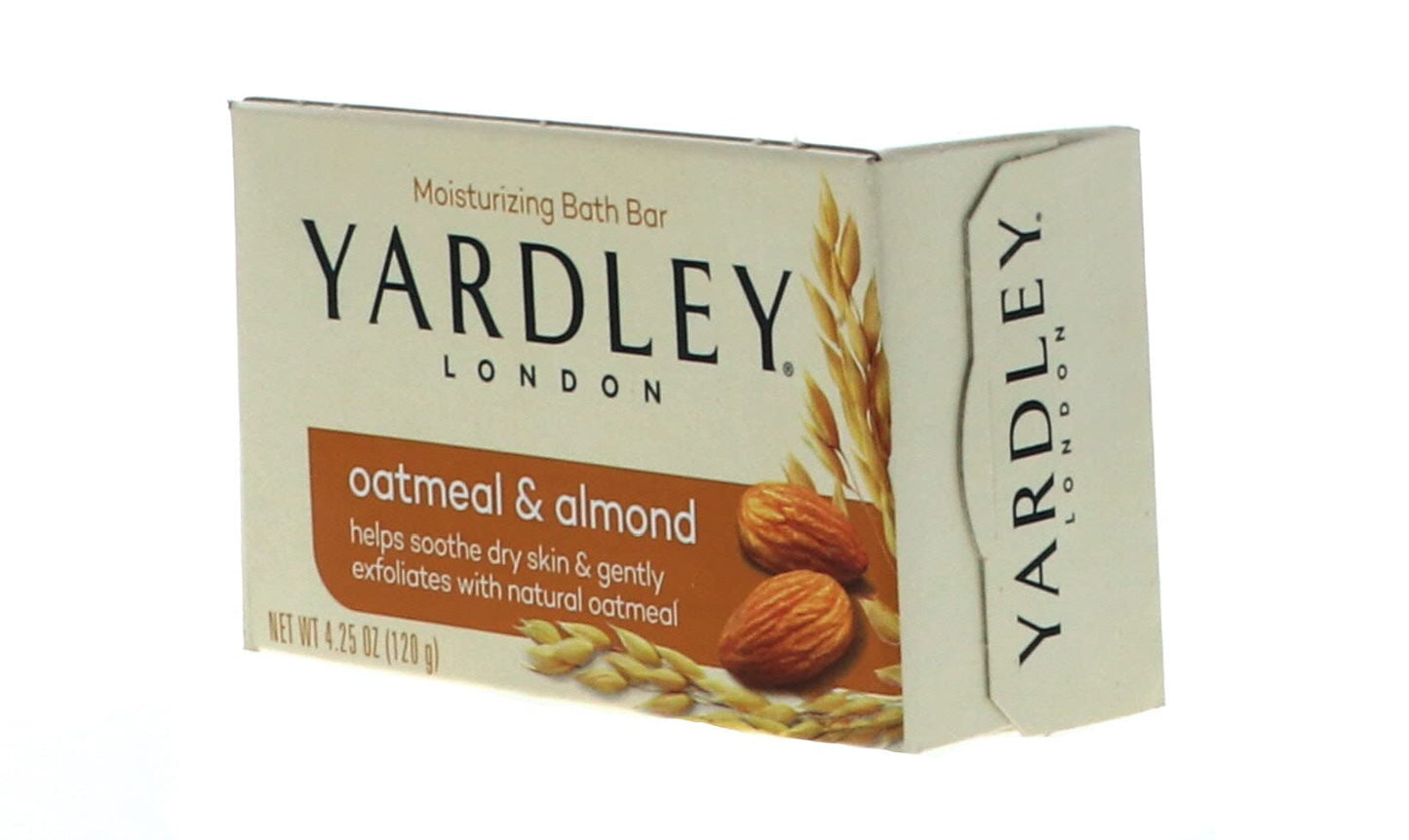 Yardley Oatmeal Almond Bath Bar 4oz - Pack of 6