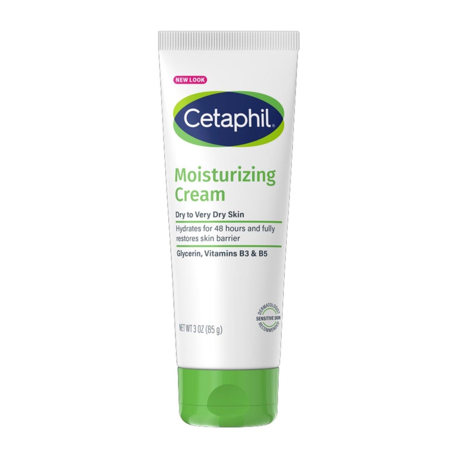 Cetaphil Moisturizing Cream, Fragrance-Free, 3 Ounces each (Value Pack of 5)