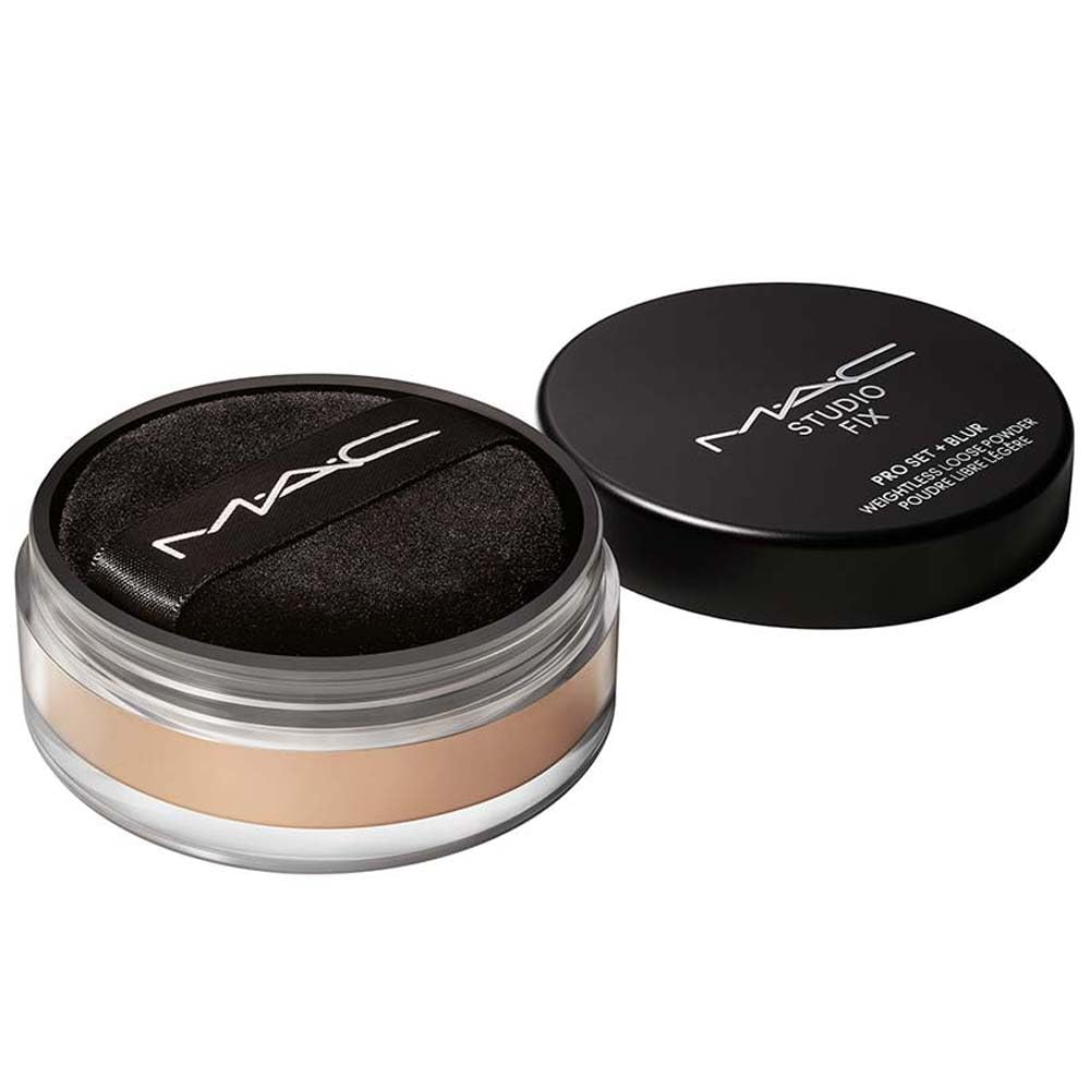 MAC Studio Fix Pro Set + Blur Weightless Loose Powder - Medium Deep (Tanned beige with golden undertone) - 0.22 oz / 6.5 g