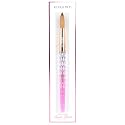 Kiara Sky Kolinsky Acrylic Nail Brush #20 - Pure Kolinsky Sable Hair, Pink Crystal Handle, Acetone Resistant, for Acrylic Application, Extensions & 3D Beauty & Personal Care KIARA SKY