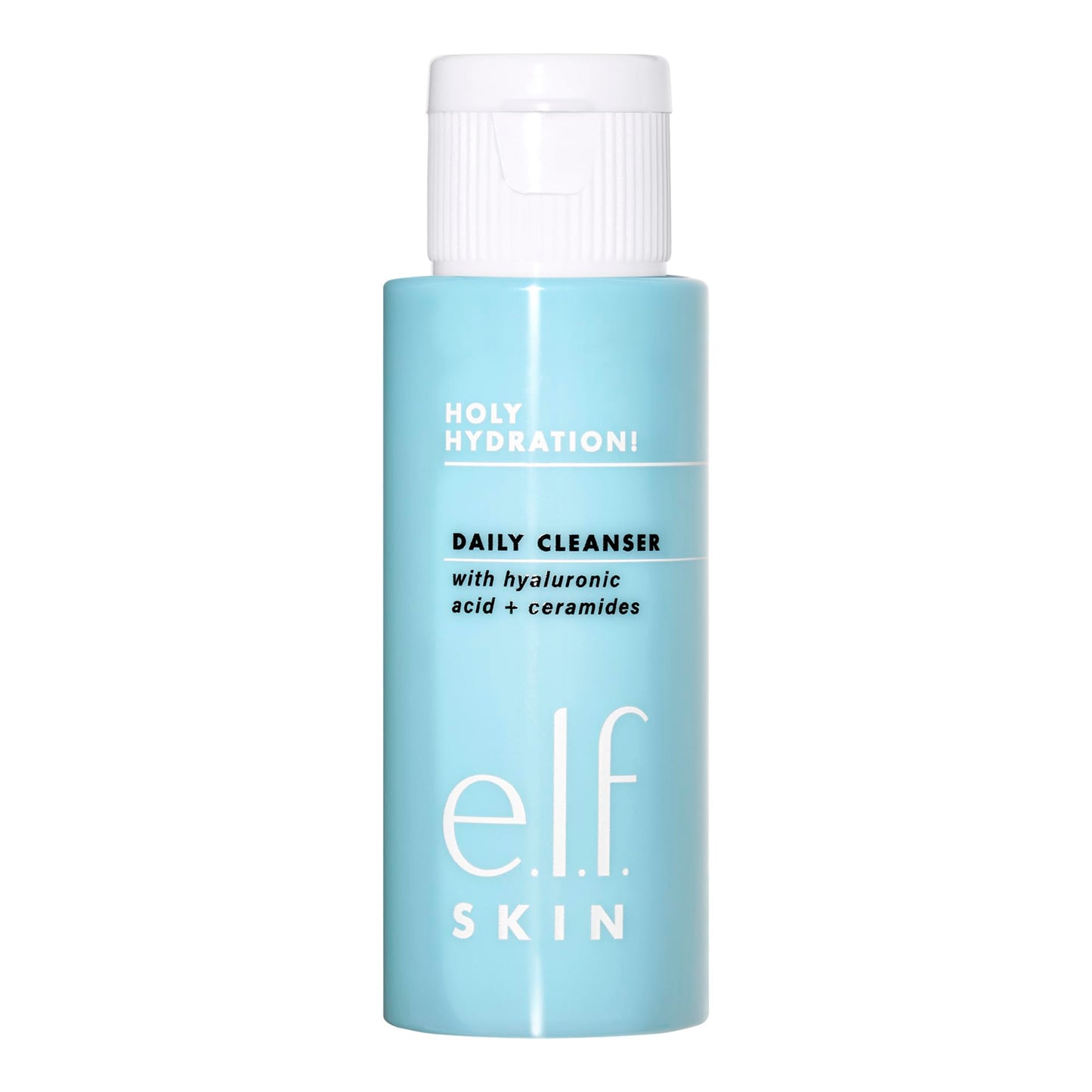 e.l.f. SKIN Holy Hydration! Daily Cleanser Mini, Face Cleanser For Washing Away Excess Oil, Impurities & Makeup, Made With Hyaluronic Acid, Vegan