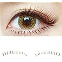Dorisue Bottom lashes Natural Lower lashes Bottom eyelashes Black or Brown Eyelashes natural look face lashes set 10 Pairs lashes pack