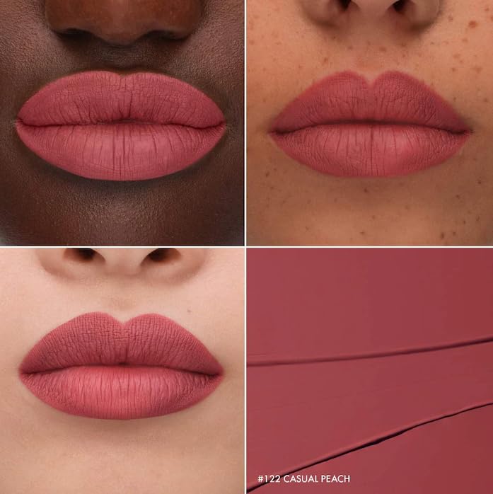 SEPHORA Collection Cream Lip Stain - 122 Casual Peach (matte peachy pink) 0.16 oz. / 5 mL