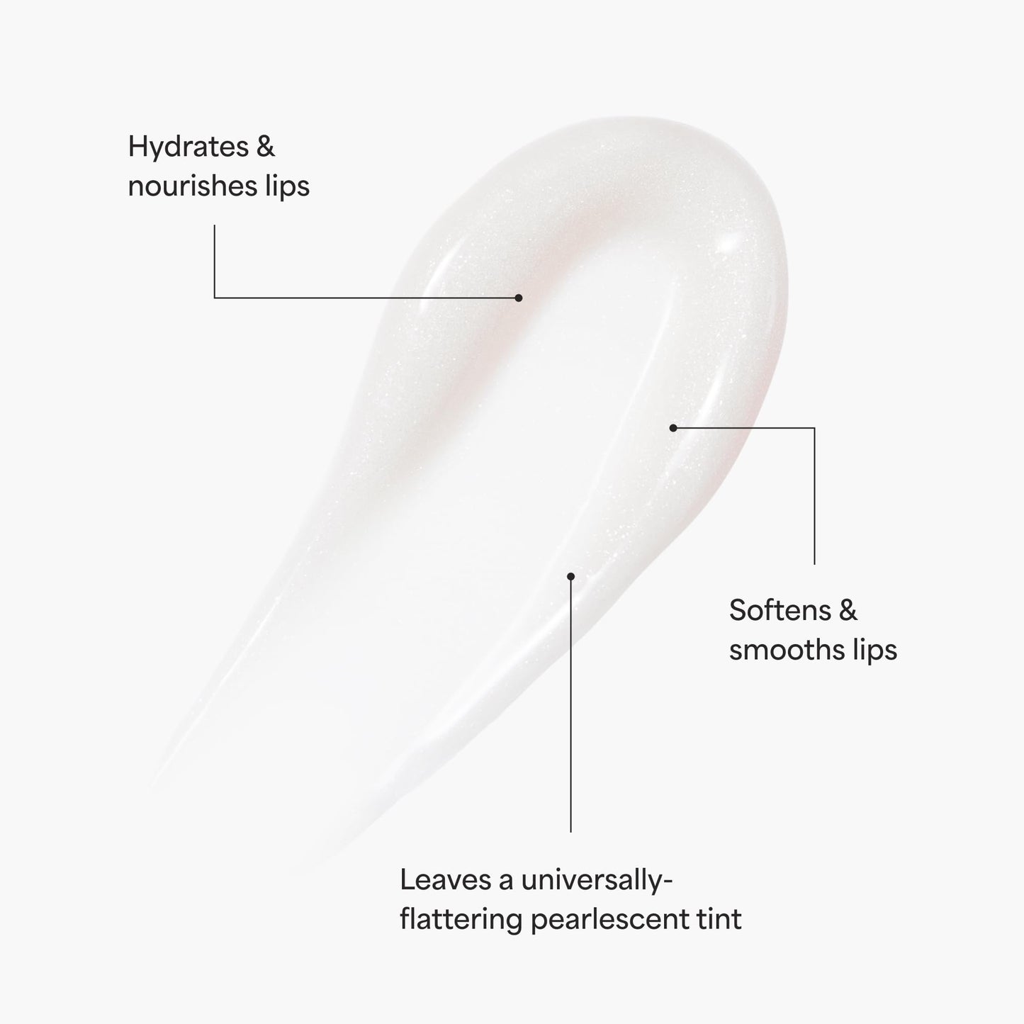 TULA Skin Care Glaze Plumping Lip Treatment, Shade Iced - Hydrating & Glossy Lip Balm with Hyaluronic Acid & Peptides, 0.28 oz.