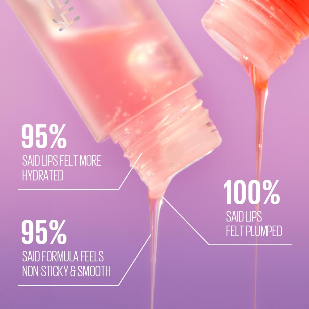 Kaja Lip Plumping - Juicy Glass 03 Apricot Allure - Hydrating, Feel Plumped and Lightweight with Vitamin Tree Fruit Oil, Vegan, Cruelty-Free, Clear Beauty and Personal Care Kaja