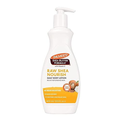 Palmer's Shea Formula Raw Shea Body Lotion, Pump 13.50 oz (Pack of 7)