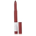 Maybelline Super Stay Ink Crayon Lipstick Makeup, Precision Tip Matte Lip Crayon with Built-in Sharpener, Longwear Up To 8Hrs, Make It Happen, Berry