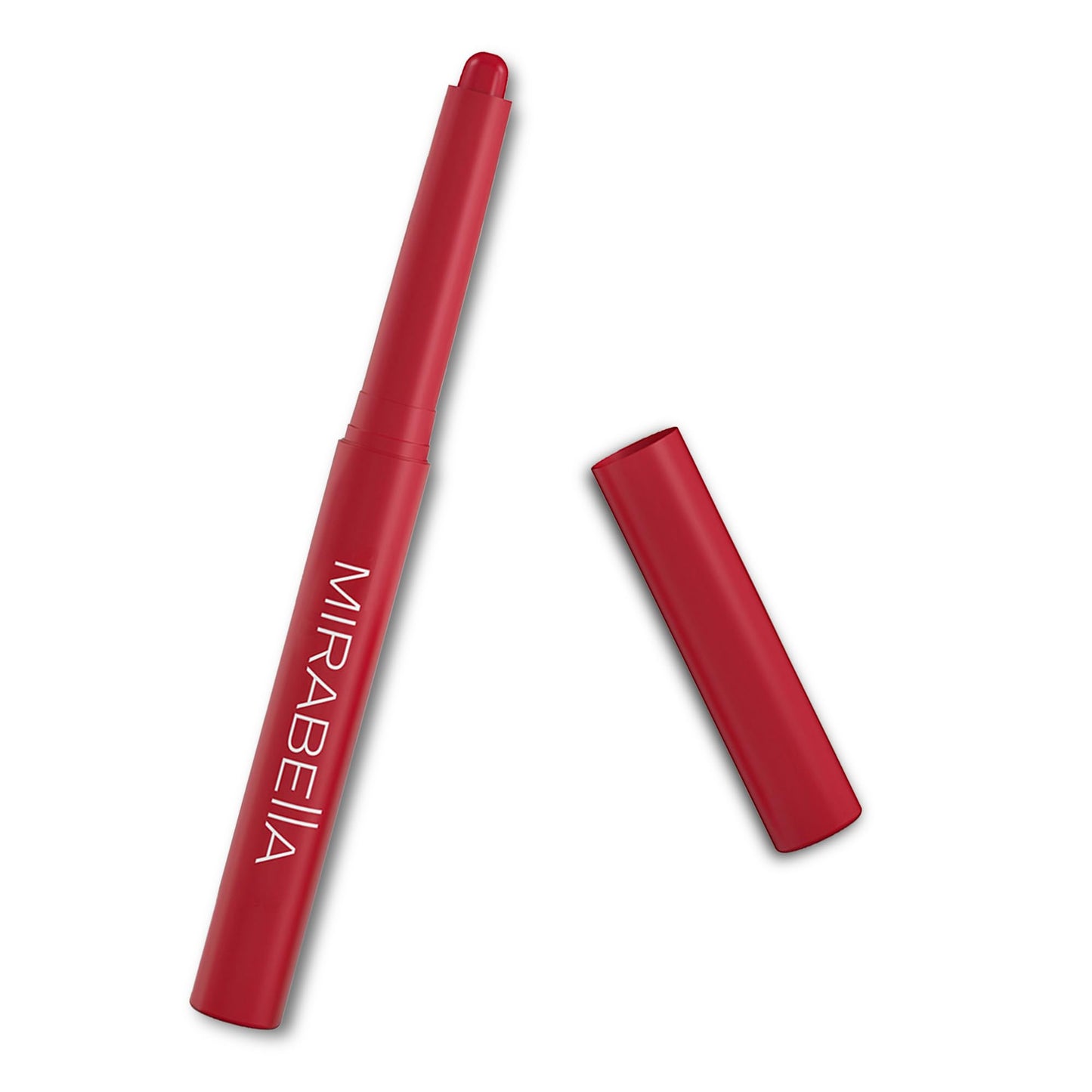 Mirabella - Velvet Matte Lip Crayon, Retractable Highly-Pigmented 2-in-1 Makeup, Long-Lasting Hydrating Lipstick Crayon + Lip Liner, Moisturizing