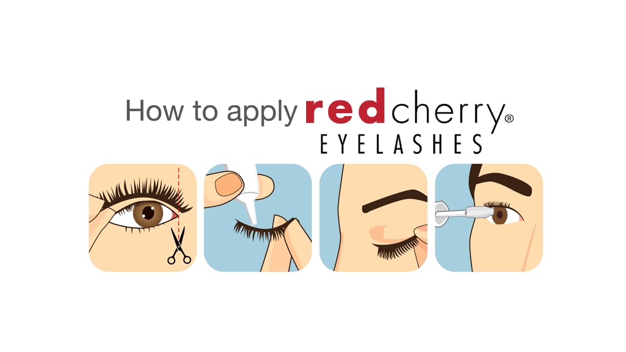 Red Cherry Eyelashes # 43-12 Pairs