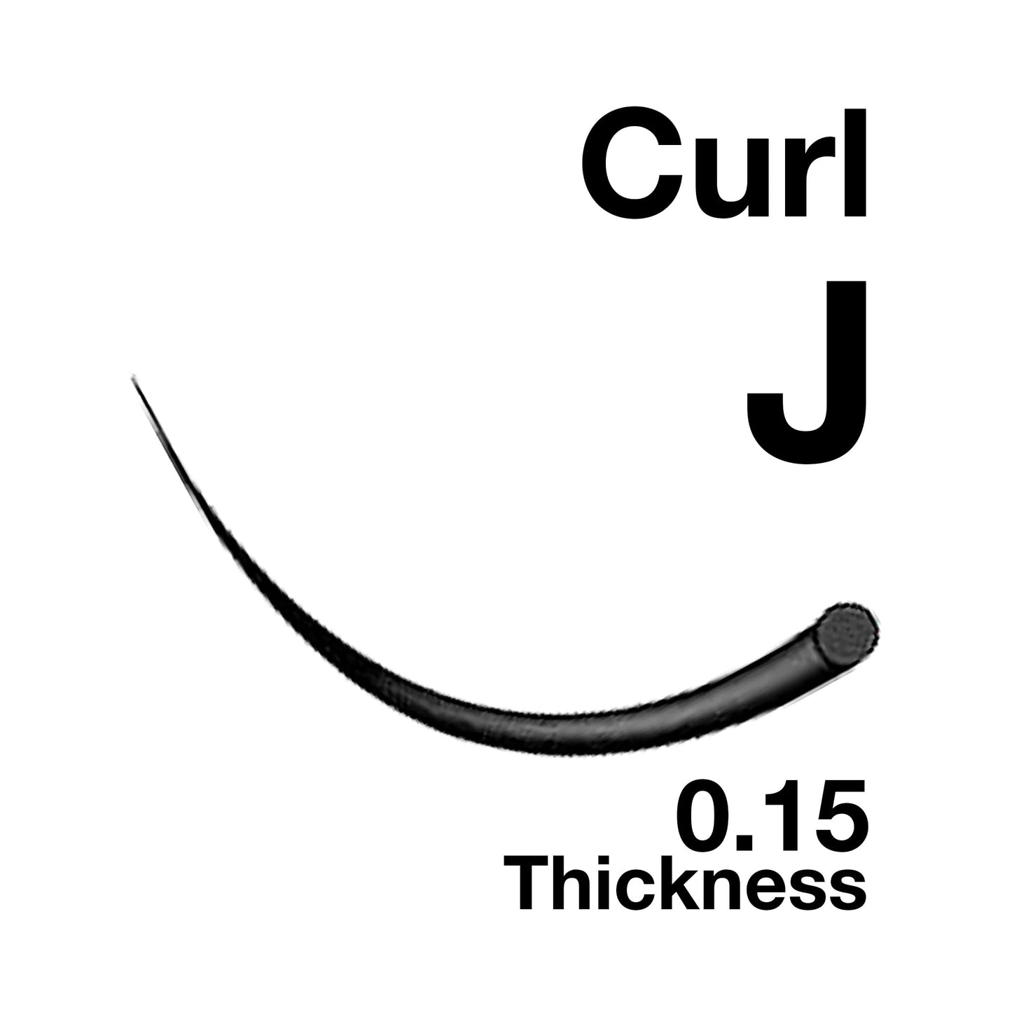 EMILYSTORES Lash Extensions 0.15mm Thickness J Curl 8mm Length Individual Volume Natural Eyelashes For Eyelash Extensions(0.15,J,8mm)