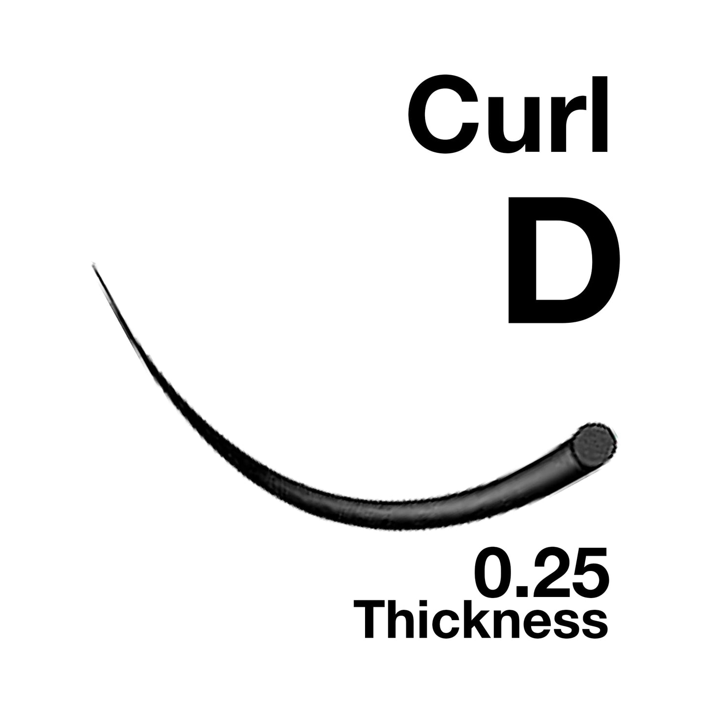 EMILYSTORES Eyelash Extensions 0.25mm Thickness D Curl Length 15mm Natural-Looking Individual Volume Eyelashes For Lash Extensions(0.25,D,15mm)