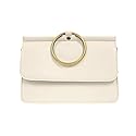 Joy Susan Women's Aria Ring Crossbody Handbag Purse Bag - White
