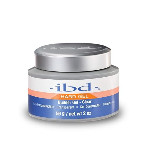 IBD Hard Builder Gel for Nails, Round - Clear, UV/LED Gels for Nail Extensions & Sculpting Strong Long-Lasting Enhancement for Women, 2 oz, 1 Pack Beauty & Personal Care IBD