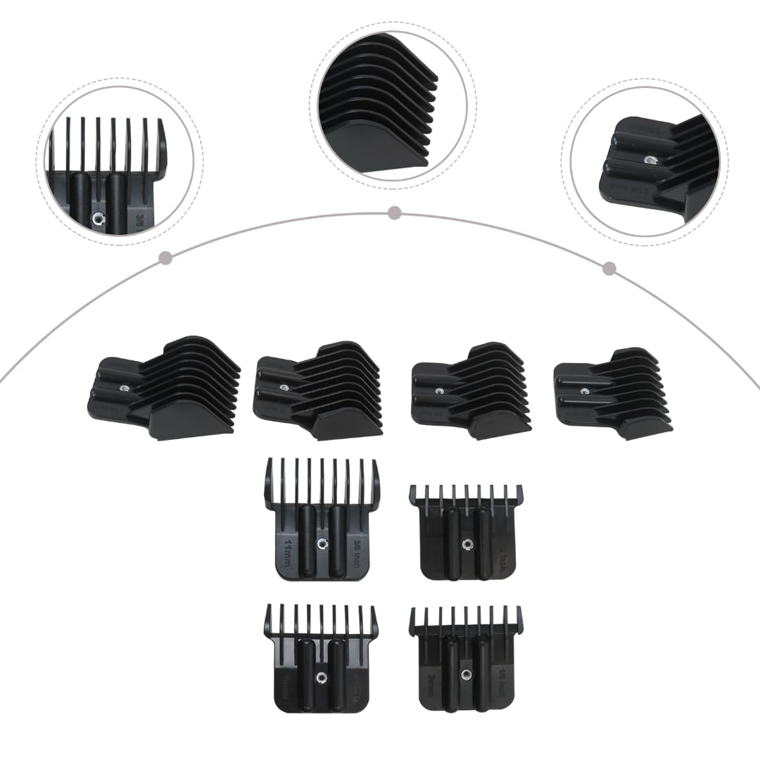 LO MERECES 8Pcs Trimmer Guards for BabylisPRO Barberology FX787 & FX726 Trimmer, Replacement Guards with Metal Spring Clip - From 1/32-5/4 inch Snap Beauty and Personal Care LO MERECES