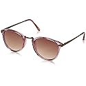 A.J. Morgan Women's Castro Round Sunglasses, Crystal Light Pink, 49 mm