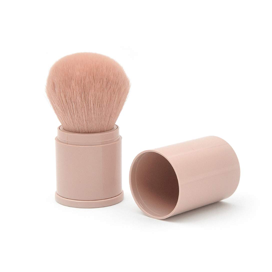 RN BEAUTY Retractable Powder Brushes Foundation Brush Blush Brush Bronzer Brush Face Blender Brush Professional Mineral Blending Buffing Kabuki Makeup