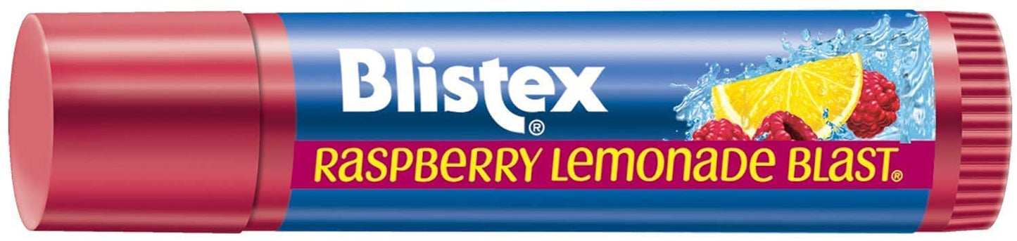Blistex (2 PACK) Raspberry Lemonade Blast Lip Balm - Moisturizes Dry Lips, 0.15 oz