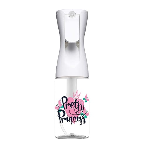MJDFS Stylist Airless Aerosol Refillable water sprayer 6oz Pretty Princess white