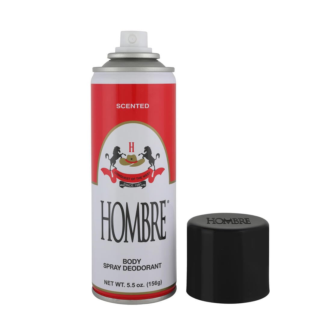 Hombre Red Deodorant Body Spray Classic for Men 5.5oz-156g (12 Pack) Beauty and Personal Care HOMBRE