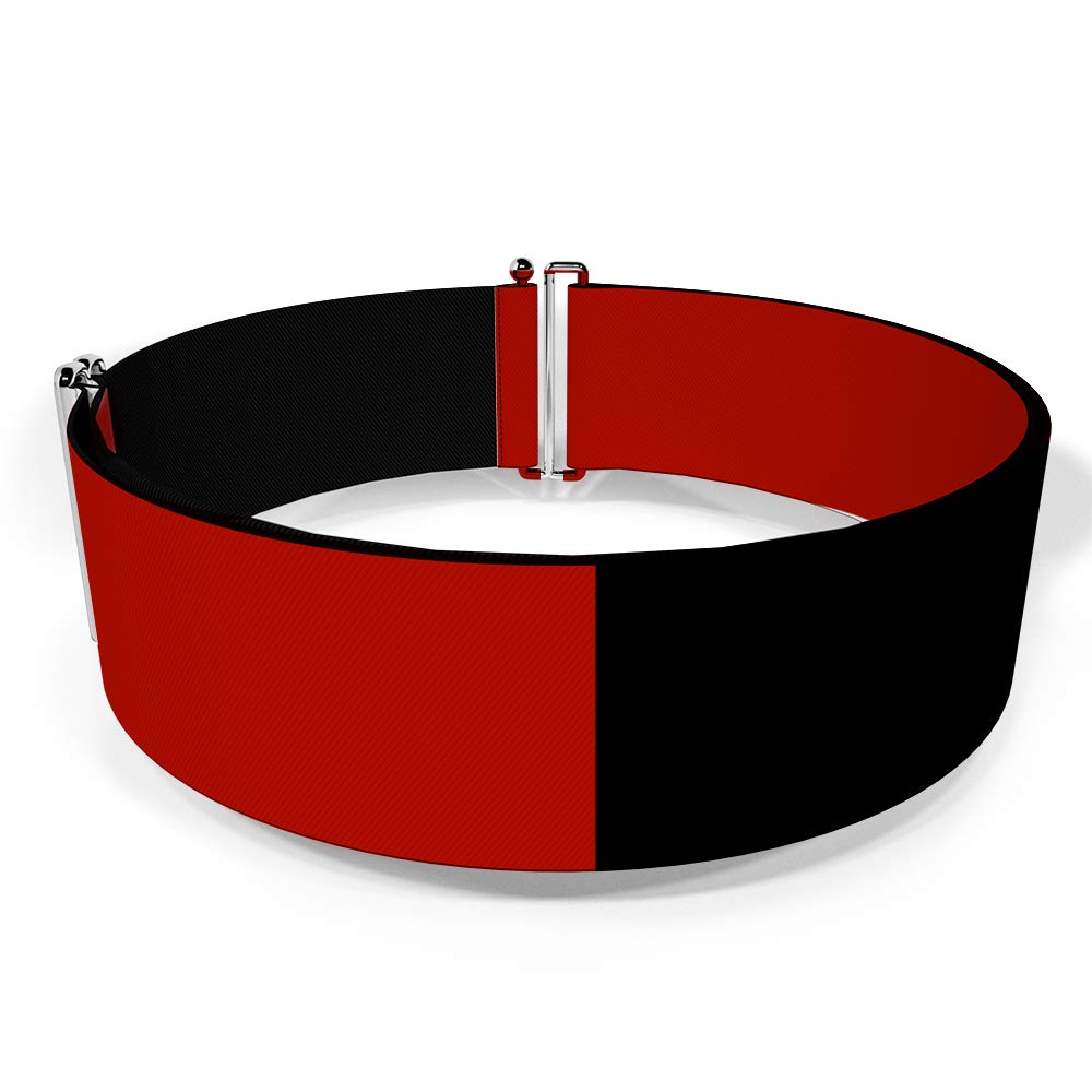 Buckle-Down Women's Cinch Belt Harley Quinn Diamond Red Black 28 to 52 Inch, Multicolor