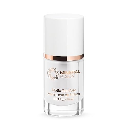 Mineral Fusion Chip Resistant, Matte, Nail Top Coat, Clear, 0.33 Fl Oz